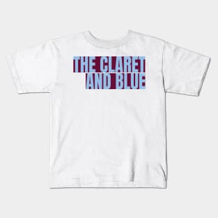 the claret and blue Kids T-Shirt